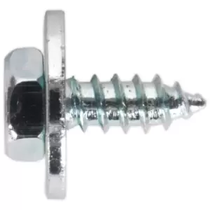 Image of Sealey ASW10 Acme Screw with Captive Washer #10 x 3/4" Zinc Pack o...