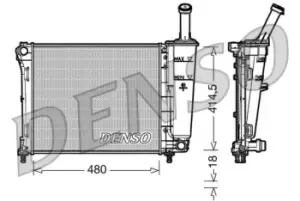 Image of Denso Radiator DRM09161