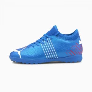 Image of PUMA Future Z 4.2 TT Youth Football Boots, Bluemazing/Sunblaze/Surf The Web Size 3 Shoes