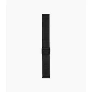Image of Fossil Womens 18Mm Stainless Steel Mesh Bracelet - Black