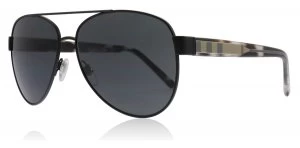 image of Burberry BE3084 Sunglasses Matte Black 122887 60mm