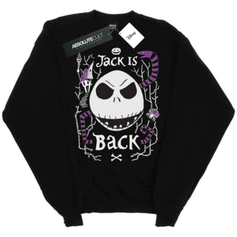 Image of Disney Nightmare Before Christmas Jack Is Back Sweatshirt Black male