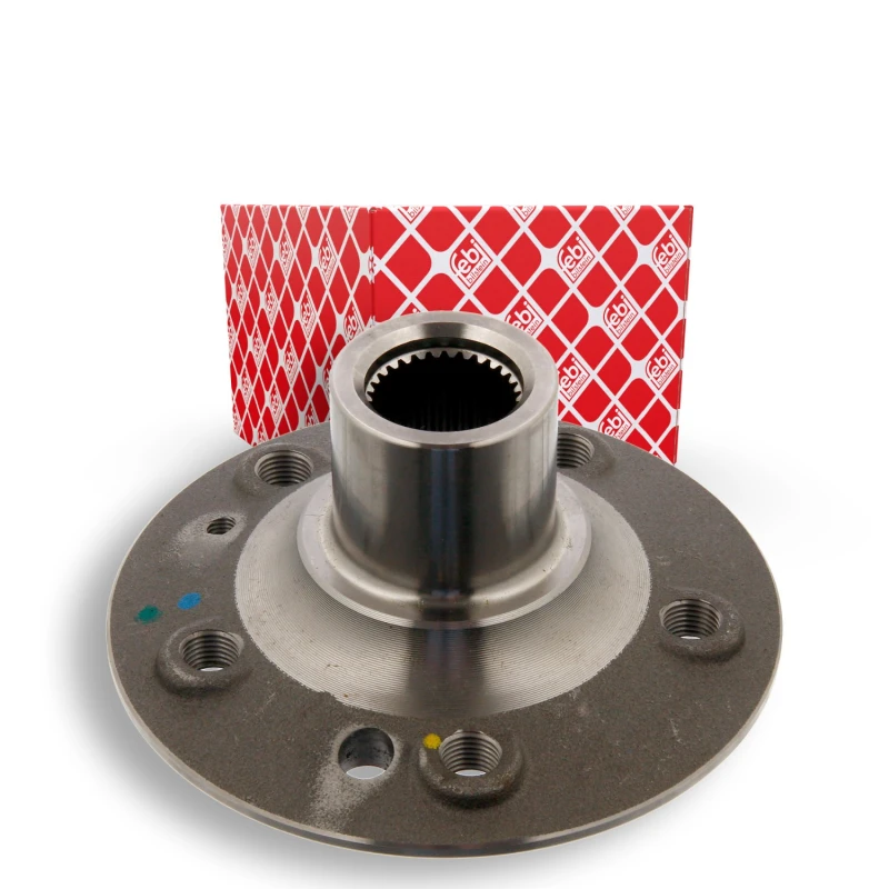 Image of FEBI BILSTEIN 36072 Wheel Hub Front Axle, without wheel bearing Wheel Hub (653)