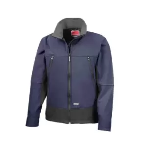 Image of Result Mens Softshell Activity Waterproof Windproof Jacket (2XL) (Navy/Black)