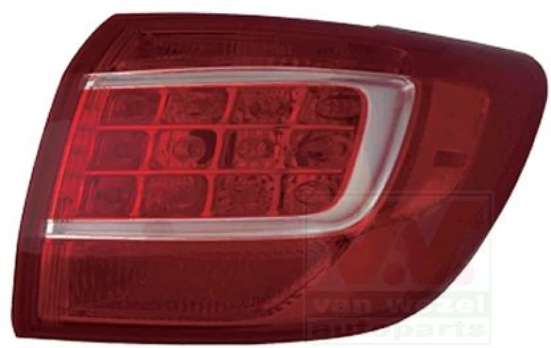 Image of VAN WEZEL 8383932 Rear light without bulb holder, Right Combination Rearlight (391)