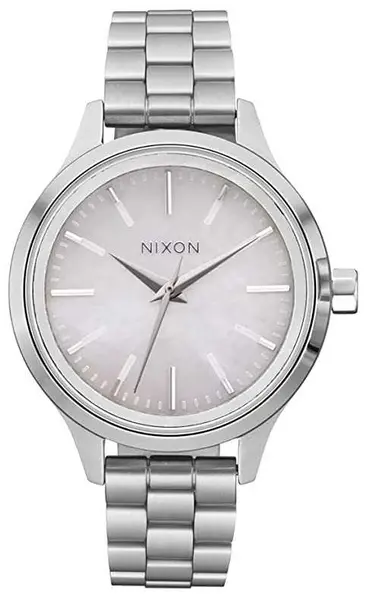 image of Nixon A1342-5088-00 Optimist Silver / Mother Of Pearl Watch