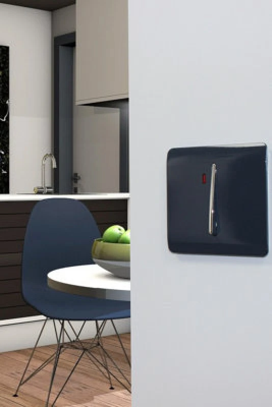 Image of Trendiswitch Navy 20 Amp Switch With Neon