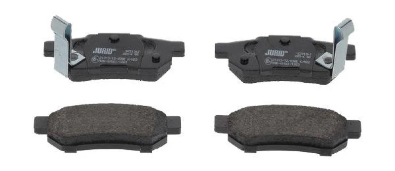 Image of JURID 572136J Brake pad set with acoustic wear warning, without accessories Brake Pad Set,disc brake (402)