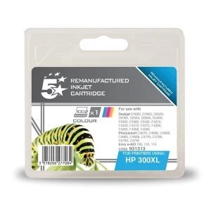 Image of 5 Star Office HP 300XL Tri Colour Inkjet Cartridge