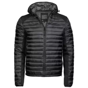 Image of Tee Jays Mens Aspen Crossover Jacket (2XL) (Jet Black Melange)