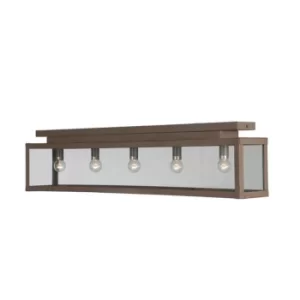 Image of Zenia 5 Light Semi Flush Light Pale Taupe