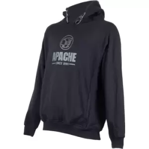 image of Apache Mens Zenith Heavyweight Hooded Sweatshirt Black XL