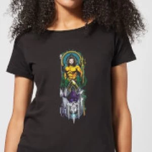 Image of Aquaman and Ocean Master Womens T-Shirt - Black - M