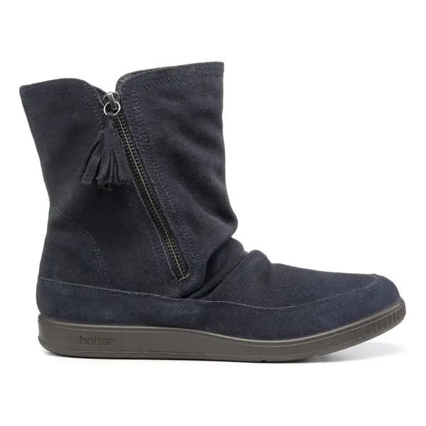 Image of Hotter 'Pixie III' Ankle Boots Navy