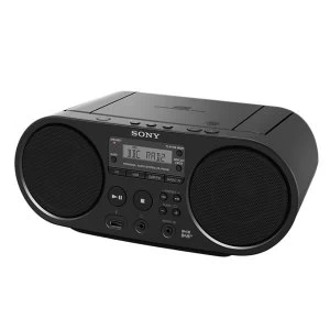 image of Sony ZS-PS55B CD Boombox with DAB and FM Radio - Black