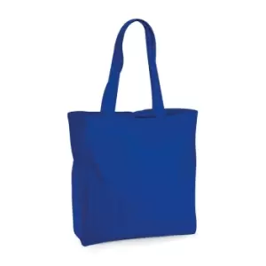 Image of Westford Mill Unisex Organic Premium Cotton Maxi Tote Bag (One Size) (Bright Royal)