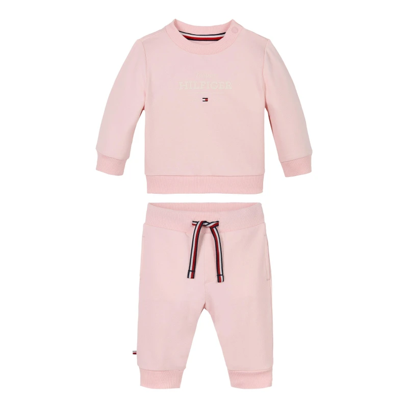 Image of Tommy Hilfiger MONOTYPE LOGO SET - Pink Pink Baby (9 - 12 Mths)