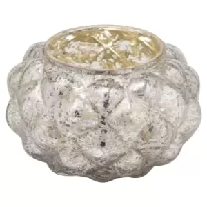 image of Medium Silver Foil Votive Candle Holder