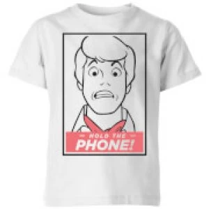 Image of Scooby Doo Hold The Phone Kids T-Shirt - White - 11-12 Years