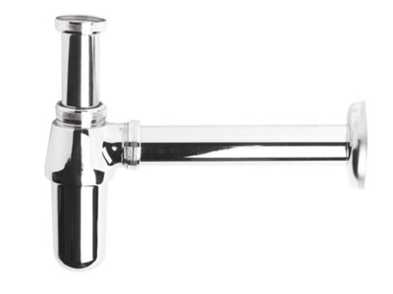 Image of Balterley Round Bottle Trap Chrome Silver
