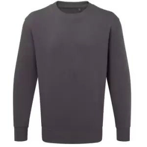 Image of Anthem Unisex Adult Organic Sweatshirt (L) (Charcoal)