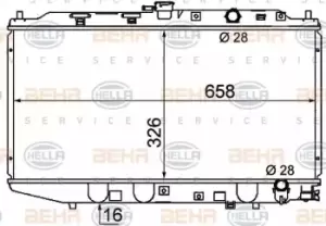 Image of x1 Behr Heat Exchanger 8MK376706-681 Genuine replacement part for Car Made in TW