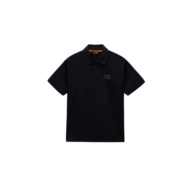 Image of Polo Napapijri E-Elevated Logo Noir Male XS