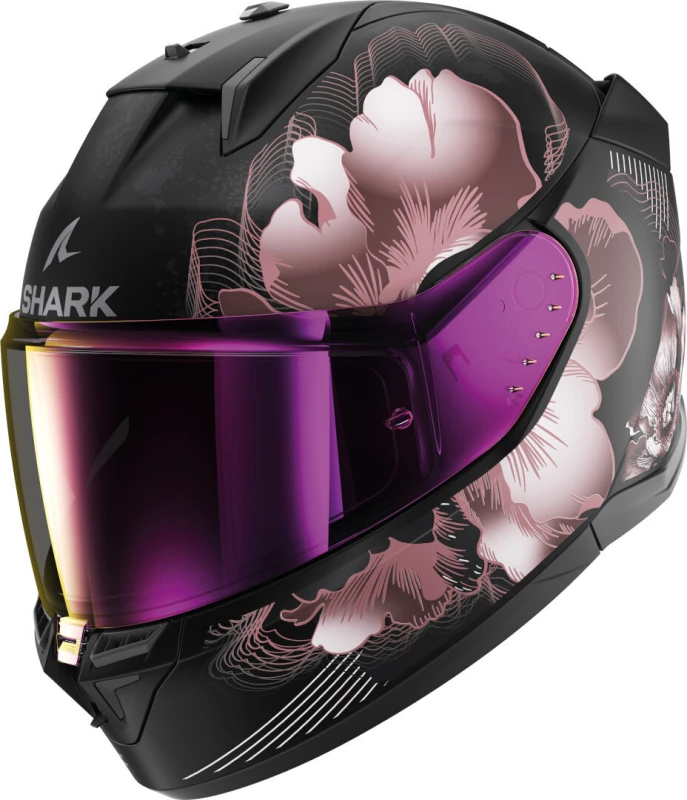 Image of Shark D-Skwal 3 Mayfer Helmet, black-pink, Size M for Men