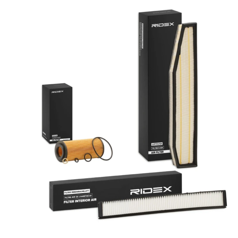 Image of RIDEX 4055F3199 Filter Set with gaskets/seals Filter Set (4055)