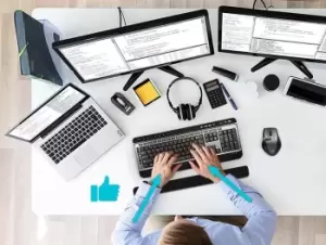 Image of Port Keyboard Pad Ergonomic Gel Grey