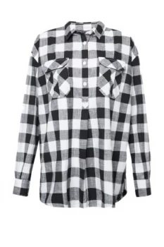 Image of French Connection Hadley Seeded Pop Over Shirt Black