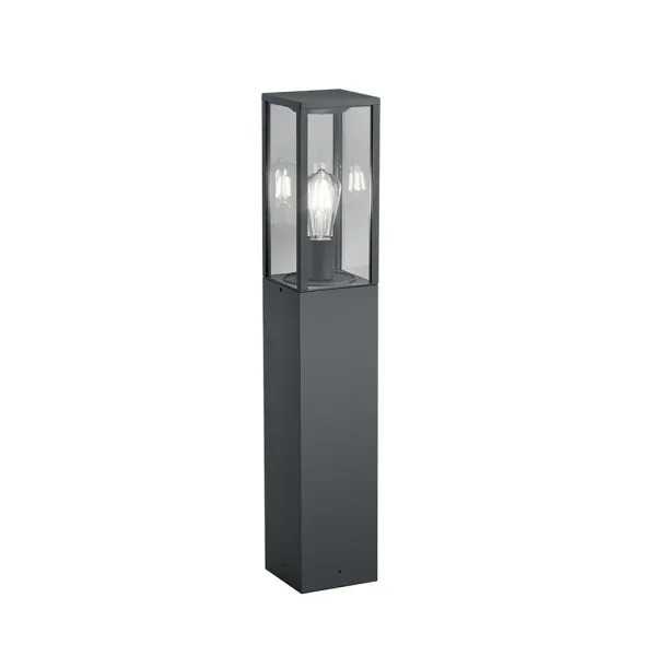 Image of Garonne Modern Outdoor Bollard Anthracite IP44
