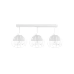 Image of Solo Semi Flush Light White, 60cm, 3x E27