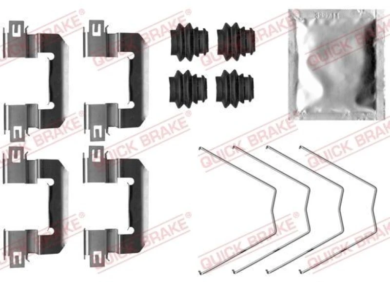Image of QUICK BRAKE Brake pad fitting kit QUICK BRAKE 109-0063
