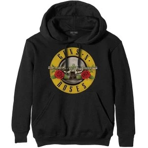 image of Guns N' Roses - Classic Logo Unisex Medium Pullover Hoodie - Black