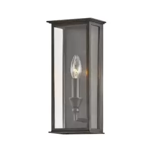 Image of Chauncey 1 Light Wall Sconce Vintage Bronze, Glass, IP44