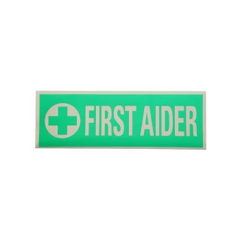 Image of FIRST AIDER REFLECTIVE BACK [250x90MM] - Badges