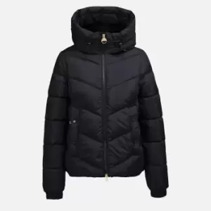 Image of Barbour International Womens Boston Quilted Coat - Black - UK 8 - UK 12
