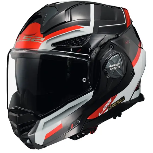 Image of LS2 FF901 Advant X Spectrum Black White Red Modular Helmet Size 3XL
