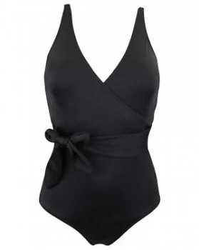 Image of Pour Moi Azure Belted Control Swimsuit