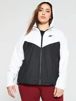 Image of Nike Nsw Fem Jacket (Curve) - Black/White