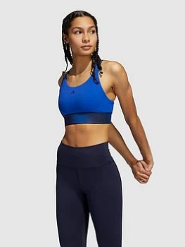 Image of Adidas Believe This Adilife Bra - Medium Support, Blue Size XL Women