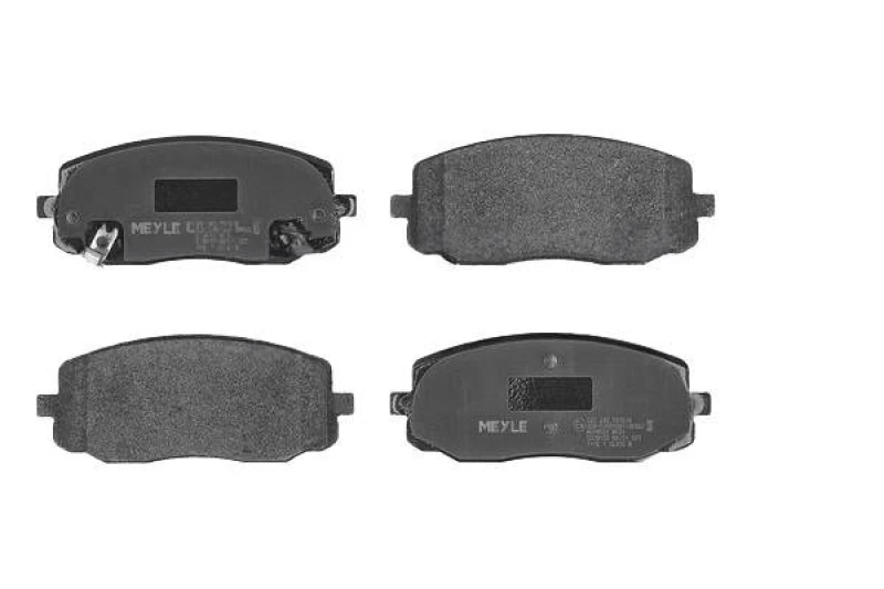 Image of MEYLE 025 242 7516/W Brake pad set Front Axle, with acoustic wear warning, Original Quality, with anti-squeak plate Brake Pad Set,disc brake (402)