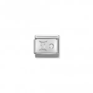 Image of Nomination Composable Classic Zodiac Stainless Gemini Link 330302/03