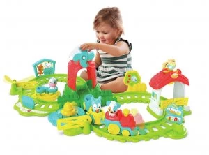 image of Baby Clementoni Farm Animals Train Set