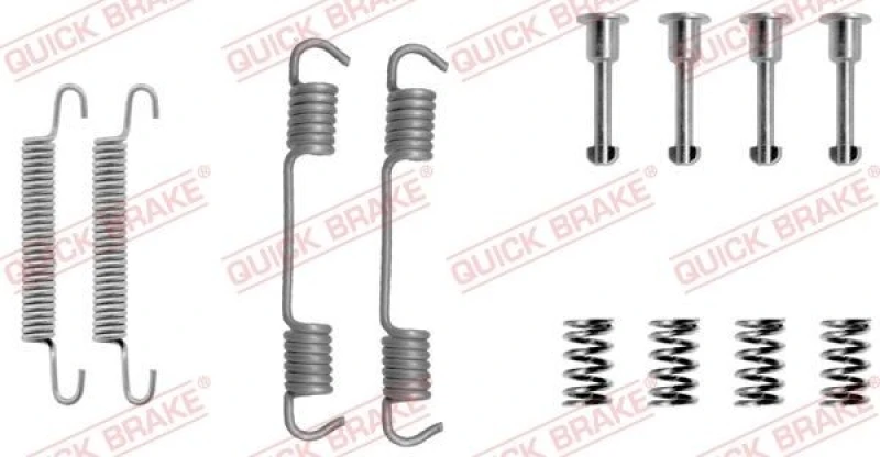 Image of QUICK BRAKE Brake shoe fitting kit QUICK BRAKE 105-0708