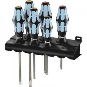 Image of Wera 3334/6 Workshop Screwdriver set 6 Piece Slot, Phillips