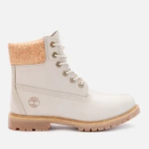 Timberland Womens 6" Nubuck Premium Boots - Light Taupe/Cork - UK 4