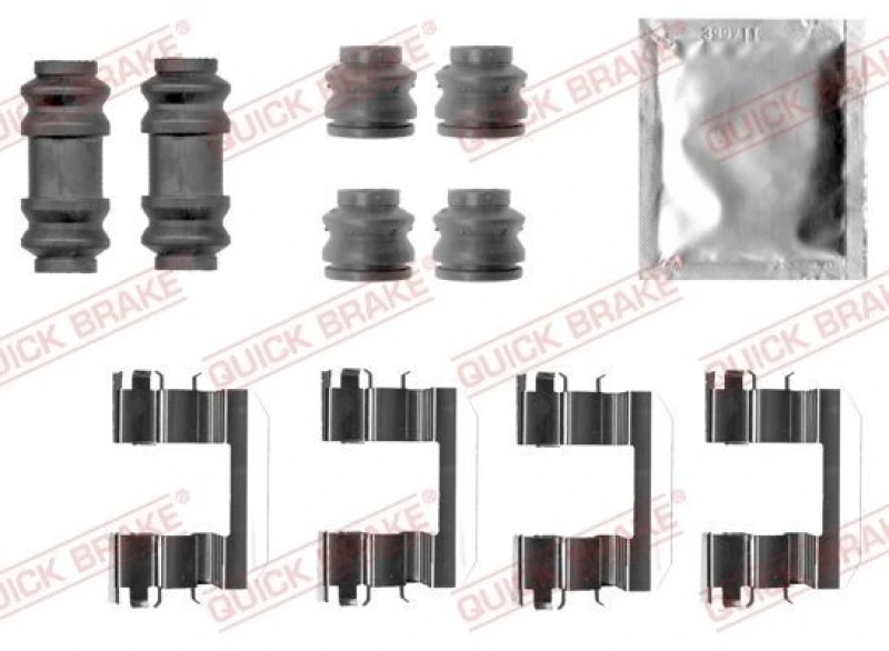 Image of QUICK BRAKE Brake pad fitting kit QUICK BRAKE 109-0028