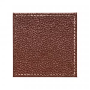 Image of Denby Brown Faux Leather Coasters Set Of 4